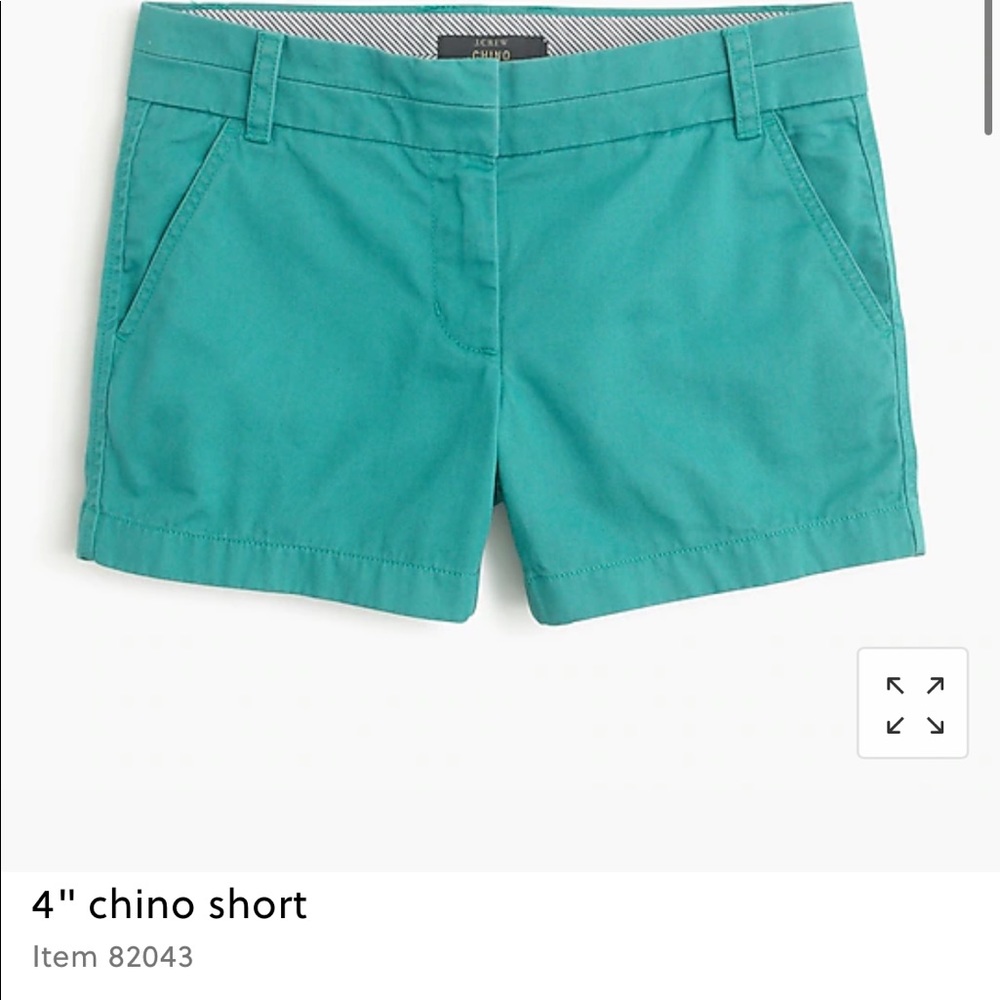 JCREW Green Chino Khaki Shorts - Size 00